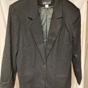 Sag Harbor Women's Classic Black Blazer